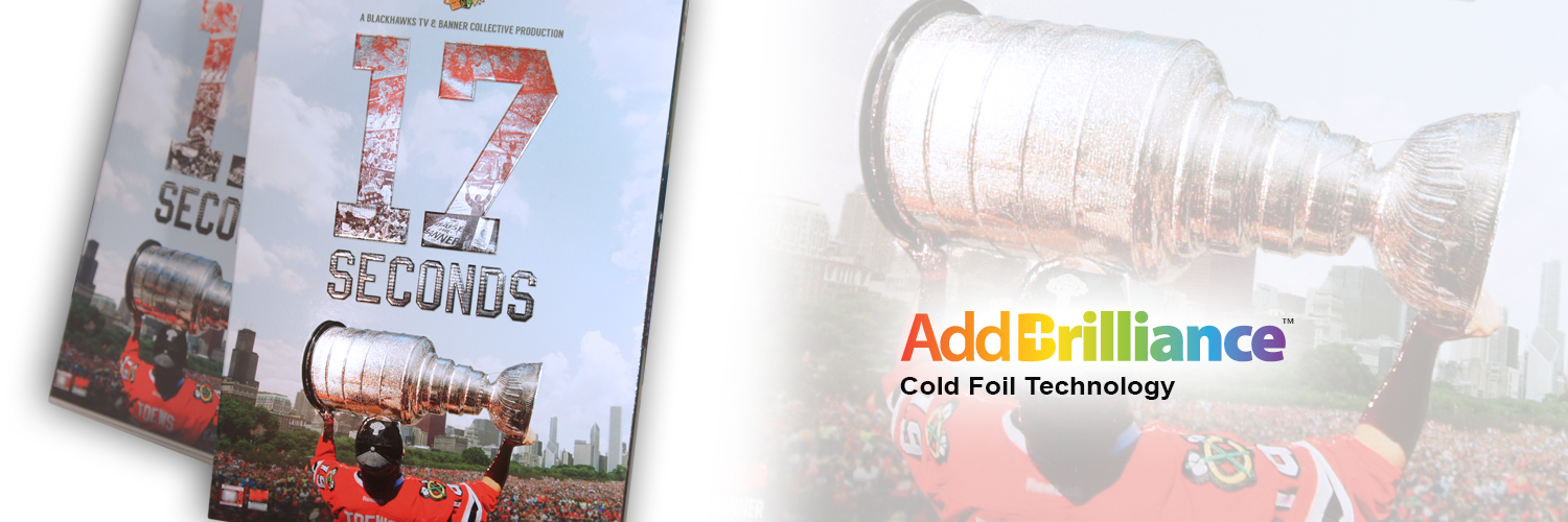 AddBrilliance cold foil technology showcase — Chicago Blackhawks 17 Seconds